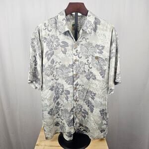 M.E. Sport VTG 90s Rayon Hawaiian Tropical Floral Print Korea Mens L Resort Wear